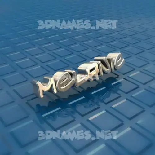 melanie in Blue Bling style - 3D name wallpaper