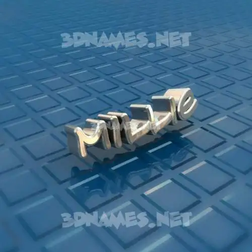 millie in Blue Bling style - 3D name wallpaper