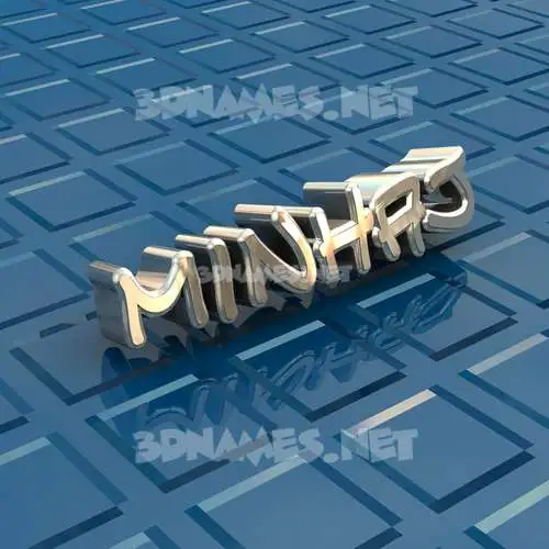 minhaj in Blue Bling style - 3D name wallpaper minhaj in Blue Bling style - 3D name wallpaper