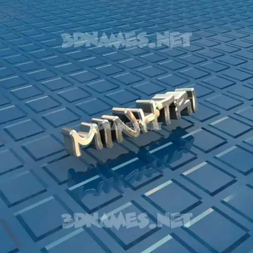 minhtri in Blue Bling style - 3D name wallpaper