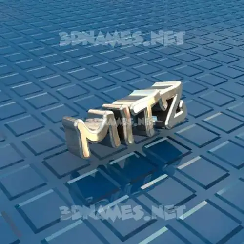 mitz in Blue Bling style - 3D name wallpaper mitz in Blue Bling style - 3D name wallpaper