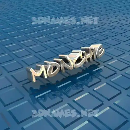 monchie in Blue Bling style - 3D name wallpaper monchie in Blue Bling style - 3D name wallpaper