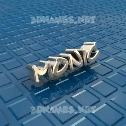 monic in Blue Bling style - 3D name wallpaper monic in Blue Bling style - 3D name wallpaper