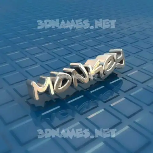 monkey in Blue Bling style - 3D name wallpaper monkey in Blue Bling style - 3D name wallpaper