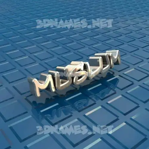 muslum in Blue Bling style - 3D name wallpaper muslum in Blue Bling style - 3D name wallpaper