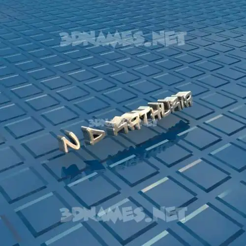 n d kathuria in Blue Bling style - 3D name wallpaper