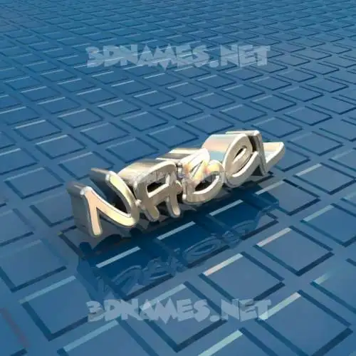 nabel in Blue Bling style - 3D name wallpaper