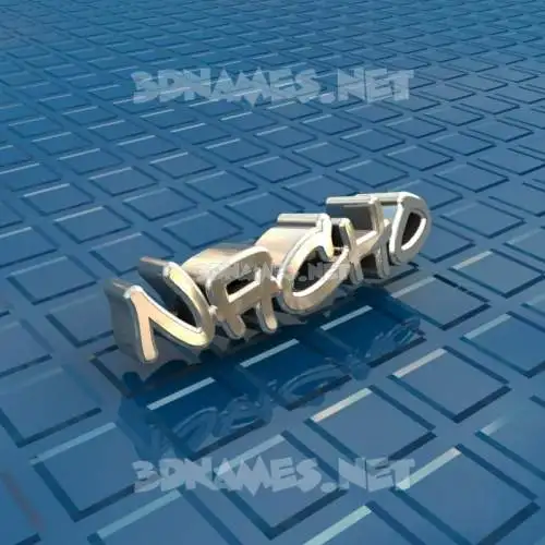 nacho in Blue Bling style - 3D name wallpaper