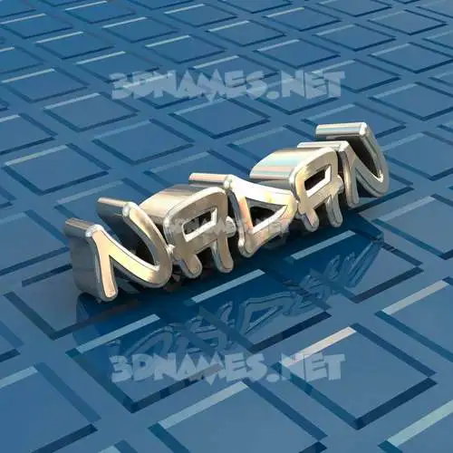 nadan in Blue Bling style - 3D name wallpaper