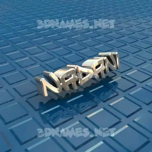 nadani in Blue Bling style - 3D name wallpaper