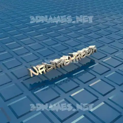 nadiashabbir in Blue Bling style - 3D name wallpaper