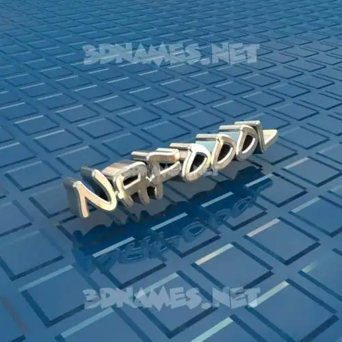 nafoool in Blue Bling style - 3D name wallpaper