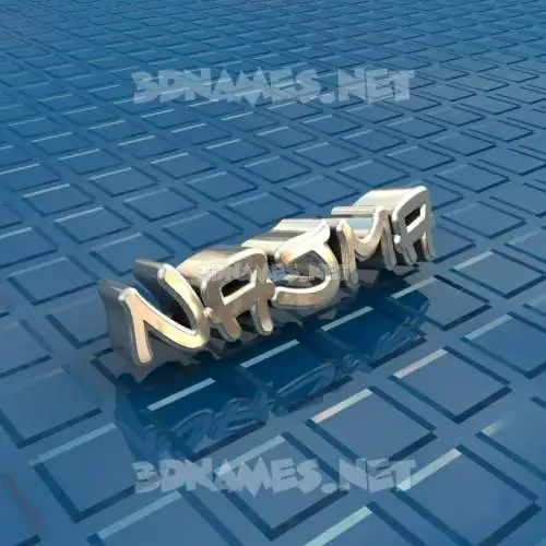 najma in Blue Bling style - 3D name wallpaper