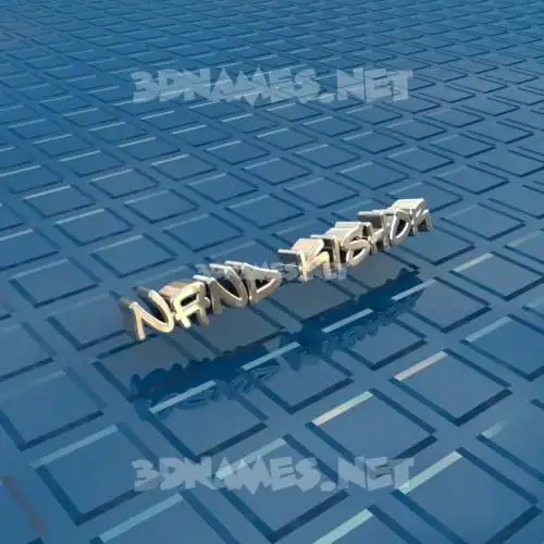 nand kishor in Blue Bling style - 3D name wallpaper