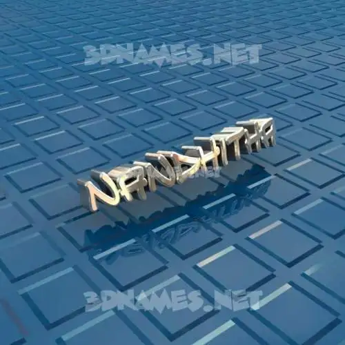 nandhitha in Blue Bling style - 3D name wallpaper