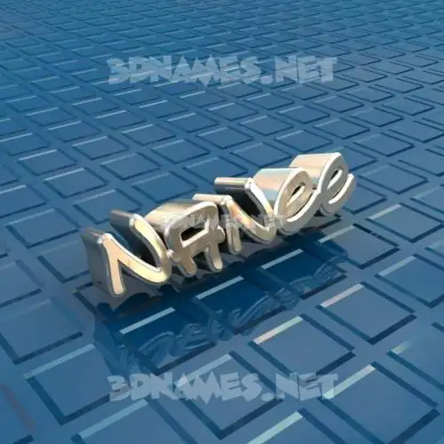nanee in Blue Bling style - 3D name wallpaper