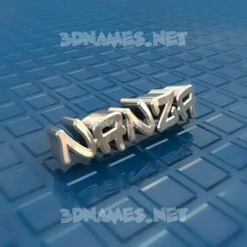 nanza in Blue Bling style - 3D name wallpaper nanza in Blue Bling style - 3D name wallpaper