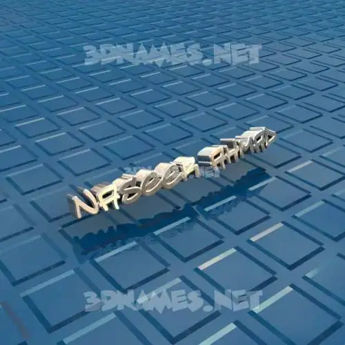 naseer ahmad in Blue Bling style - 3D name wallpaper