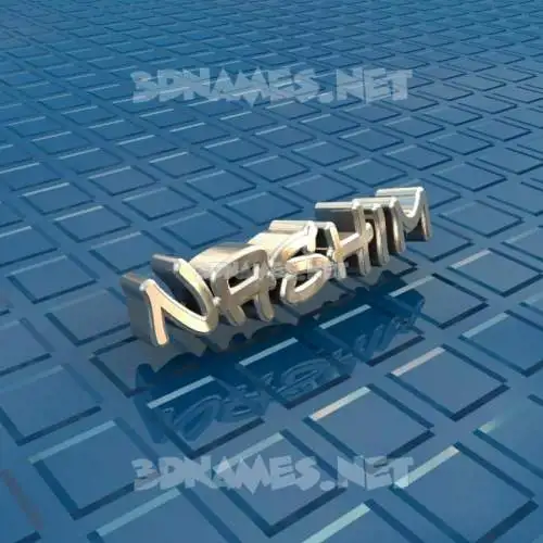 nashim in Blue Bling style - 3D name wallpaper