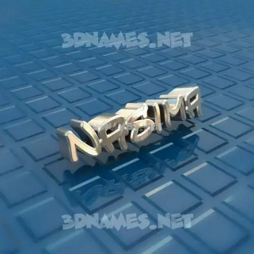nasima in Blue Bling style - 3D name wallpaper