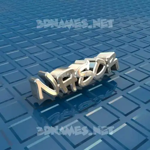 nasor in Blue Bling style - 3D name wallpaper