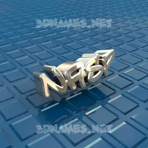 nasp in Blue Bling style - 3D name wallpaper