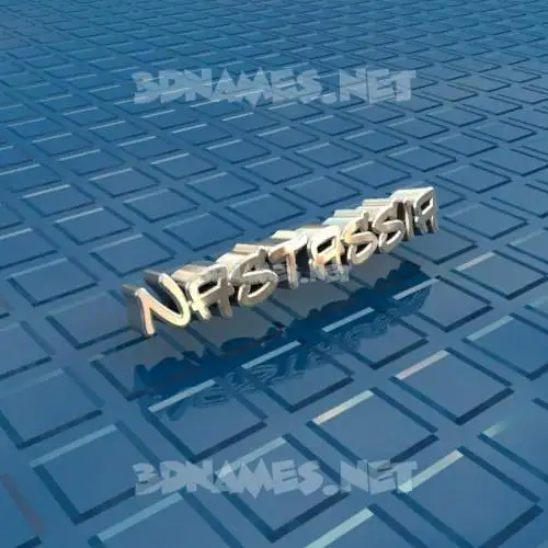 nastassia in Blue Bling style - 3D name wallpaper