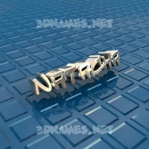 natacha in Blue Bling style - 3D name wallpaper