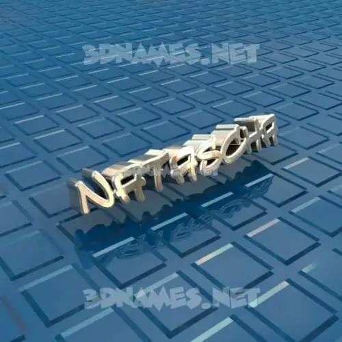 natascha in Blue Bling style - 3D name wallpaper