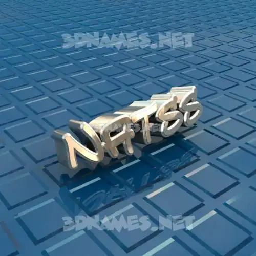 natss in Blue Bling style - 3D name wallpaper
