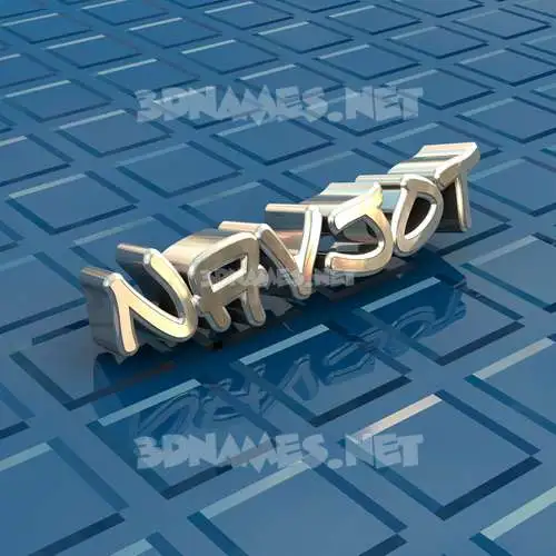 navjot in Blue Bling style - 3D name wallpaper