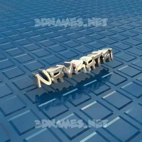 navratri in Blue Bling style - 3D name wallpaper