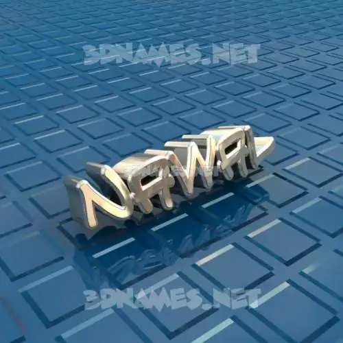 nawal in Blue Bling style - 3D name wallpaper