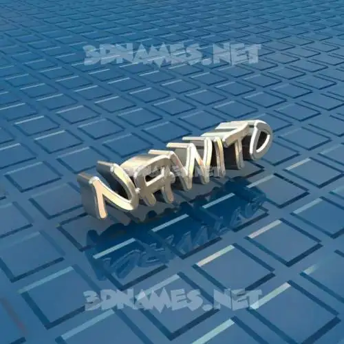 nawito in Blue Bling style - 3D name wallpaper