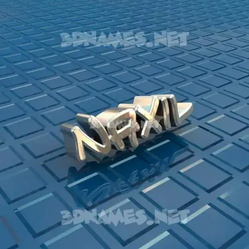 naxil in Blue Bling style - 3D name wallpaper naxil in Blue Bling style - 3D name wallpaper