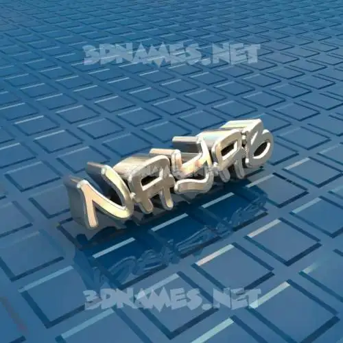 nayab in Blue Bling style - 3D name wallpaper