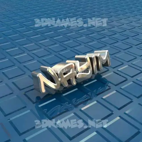 nayim in Blue Bling style - 3D name wallpaper