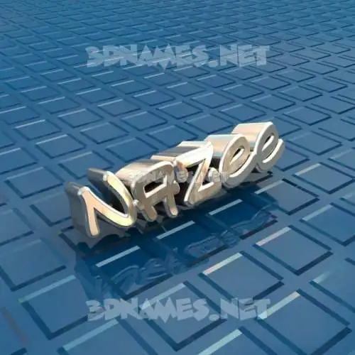 nazee in Blue Bling style - 3D name wallpaper nazee in Blue Bling style - 3D name wallpaper