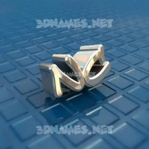 nc in Blue Bling style - 3D name wallpaper