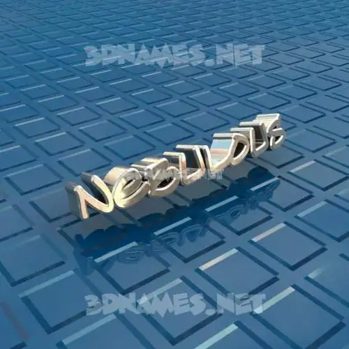 nebulous in Blue Bling style - 3D name wallpaper nebulous in Blue Bling style - 3D name wallpaper