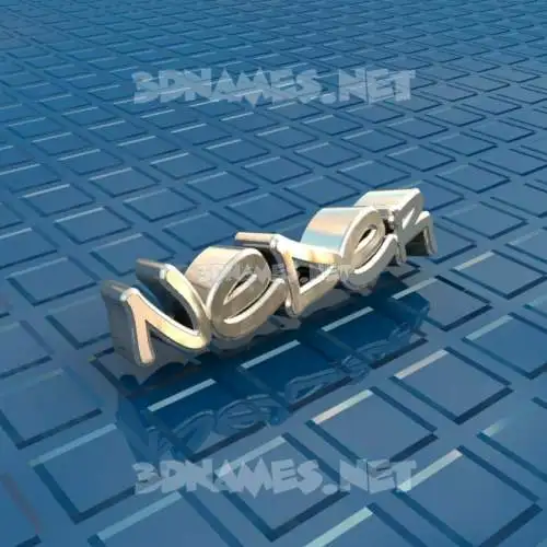 neder in Blue Bling style - 3D name wallpaper