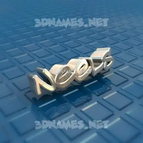 neels in Blue Bling style - 3D name wallpaper