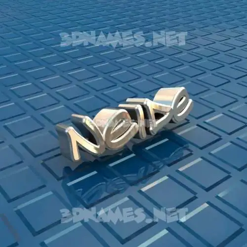 neide in Blue Bling style - 3D name wallpaper