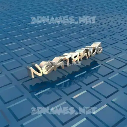 nektarios in Blue Bling style - 3D name wallpaper