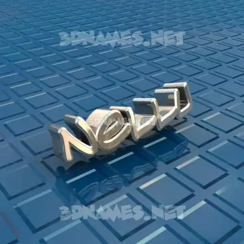 nellu in Blue Bling style - 3D name wallpaper