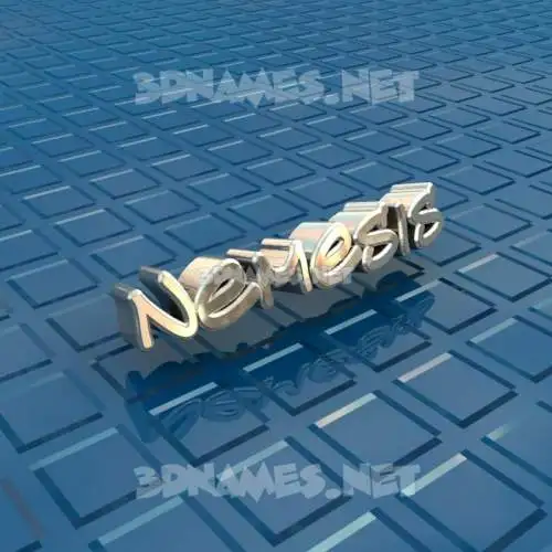 nemesis in Blue Bling style - 3D name wallpaper nemesis in Blue Bling style - 3D name wallpaper