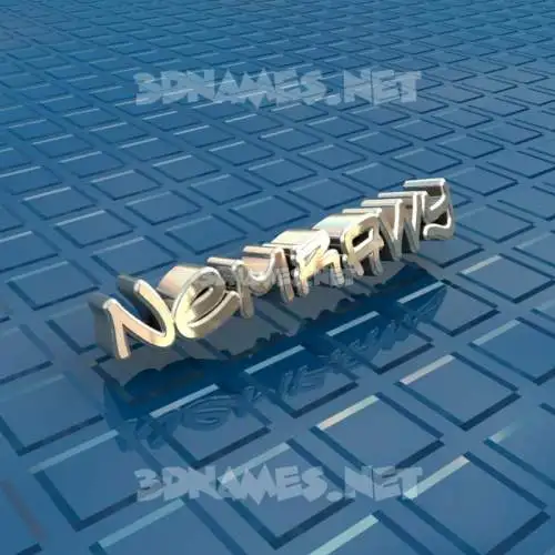 nemrawy in Blue Bling style - 3D name wallpaper