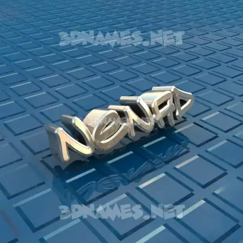 nenad in Blue Bling style - 3D name wallpaper