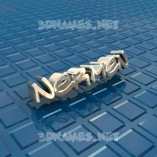 nermen in Blue Bling style - 3D name wallpaper nermen in Blue Bling style - 3D name wallpaper