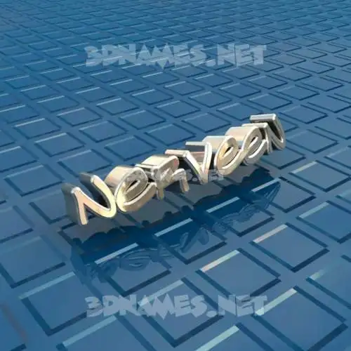 nerveen in Blue Bling style - 3D name wallpaper nerveen in Blue Bling style - 3D name wallpaper